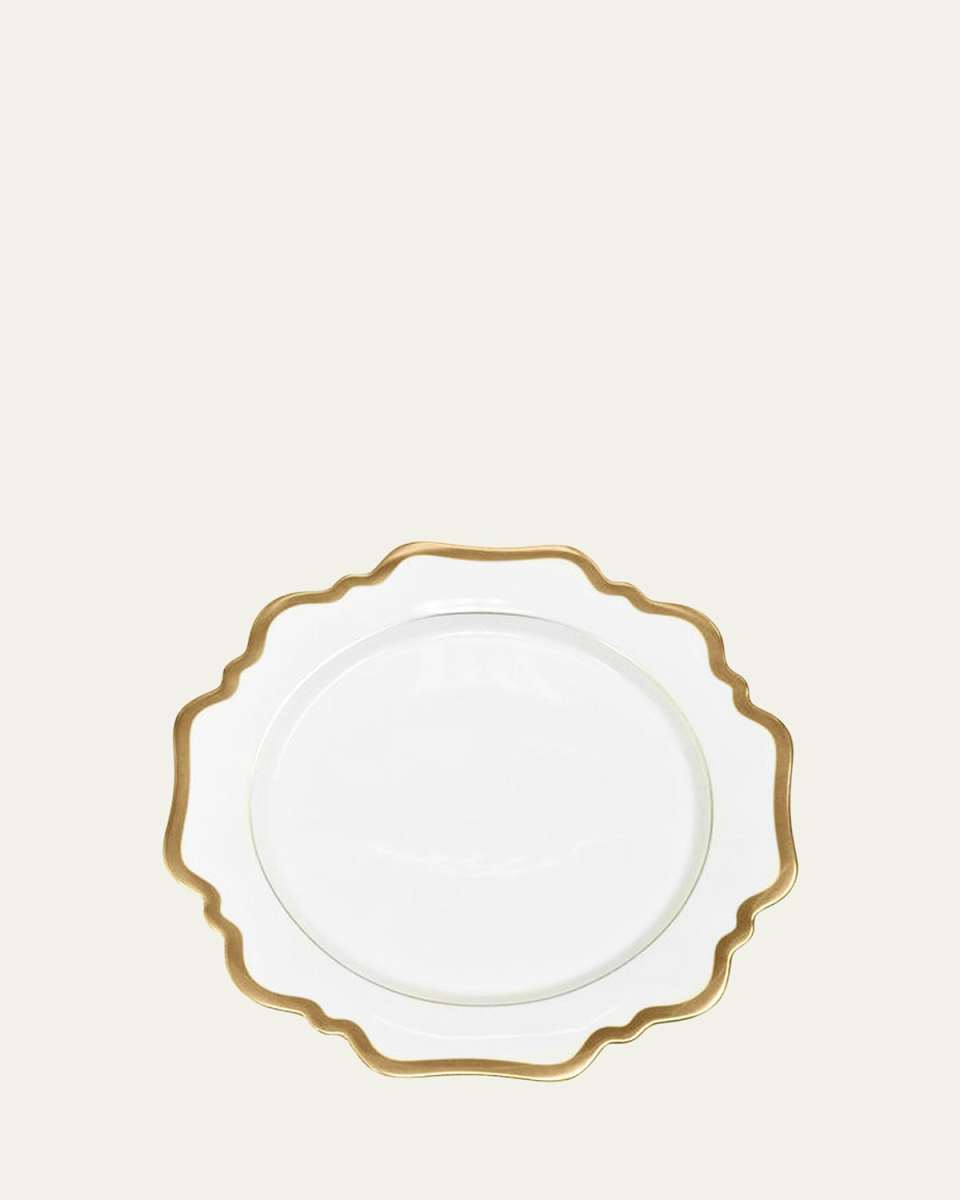 Antiqued White Dessert Plate